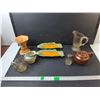 Image 1 : Creamers, Corn Cob Trays, Teapot, Misc.