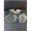 Image 2 : Avon Perfume Bottles with Contents, Clogs with Pincushions, Wine Glass, Misc. Cannot Ship
