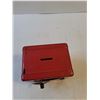 Image 3 : Red Tin Lock Box 5"x5"