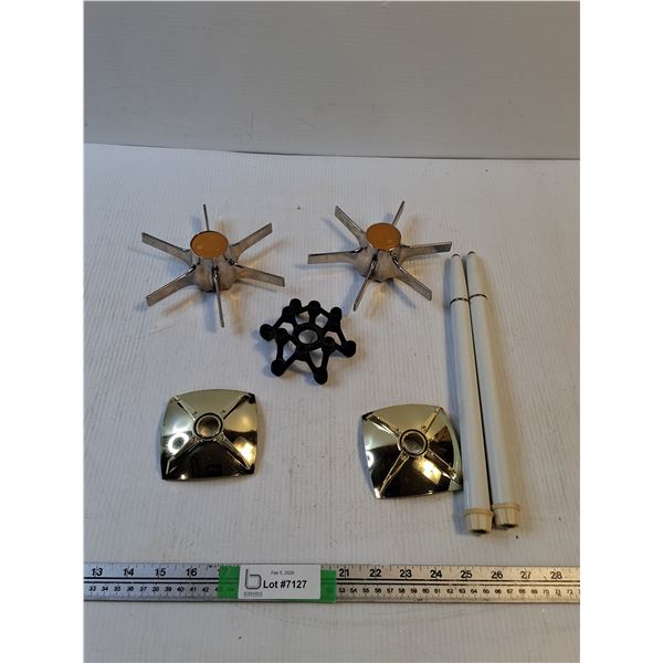 Components Of A Vintage Nagel S2 Candle Holder System