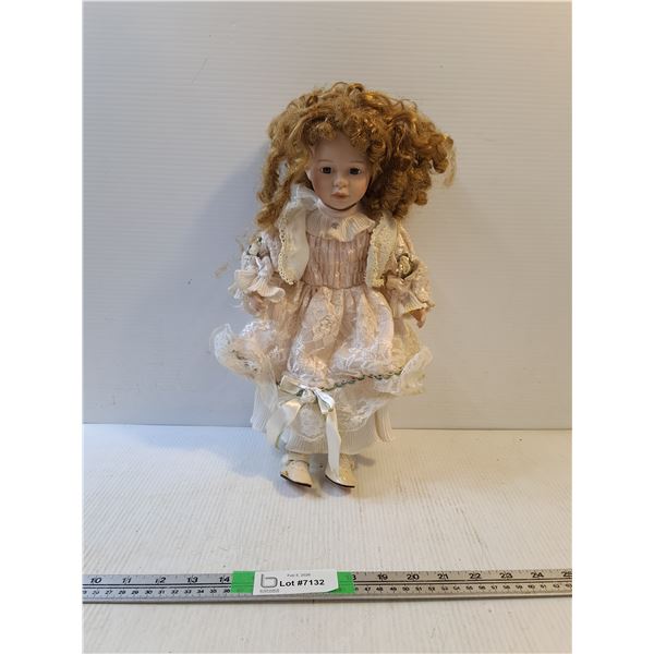 Vintage Collectible Poreclain Doll 16"