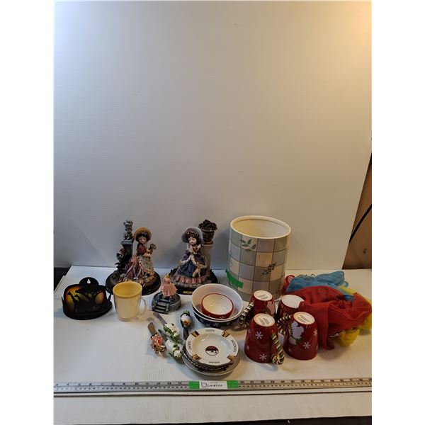 Avon China Xmas Mugs, Festive Butter Knives, Festive Bowls, Misc - PICK UP ONLY