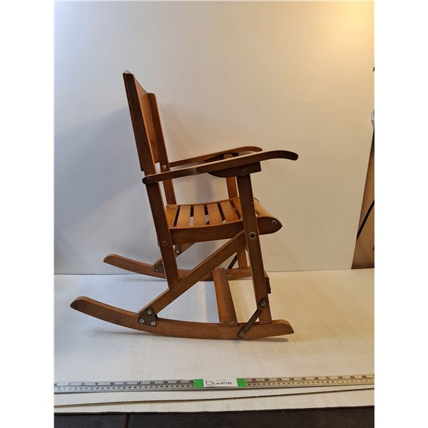 Collaspable Wooden Kids Rocking Chair 24"x30"( cannot ship)