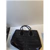 Image 2 : Black Purse, Burgundy Book Tote (NIB)