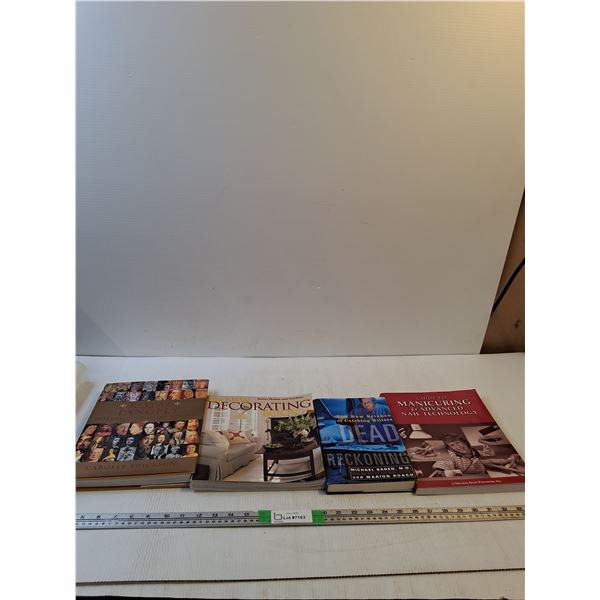 (4) Book; Royal Panoply, Decorating Book, Dead Reckoning, Guide to Manicuring