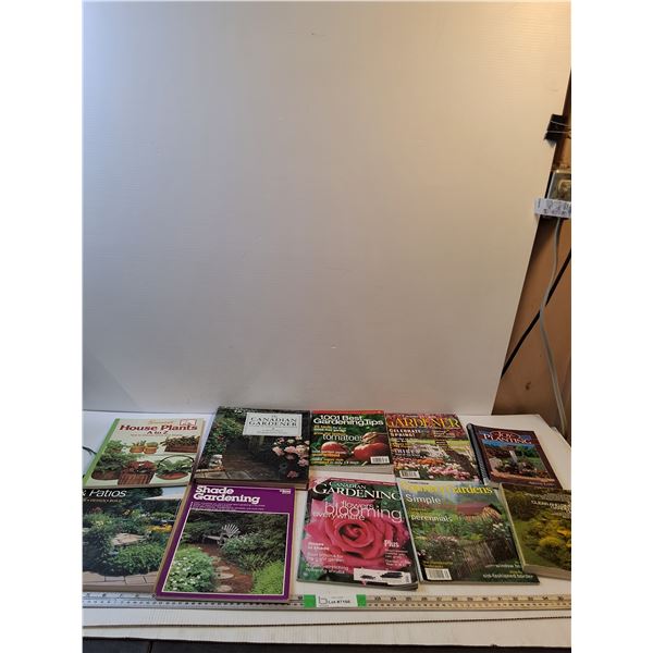 (10) Gardening Books & Magazines