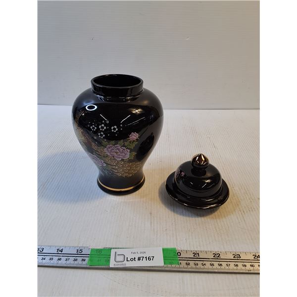 Asian Vase With Lid