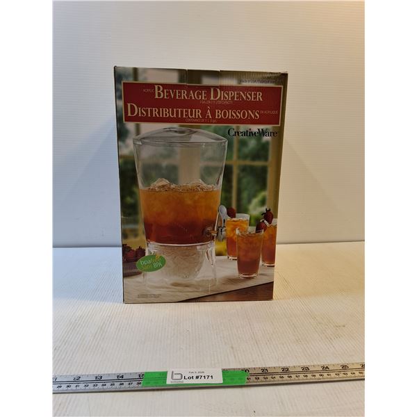 Acrylic Beverage Dispenser (NIB)