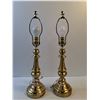 Image 2 : (2) Brass Coloured Lamps ( both working, as is) - PICK UP ONLY