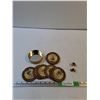 Image 1 : Tortuga Coffee Coaster, Brass Coloured Cuff Links