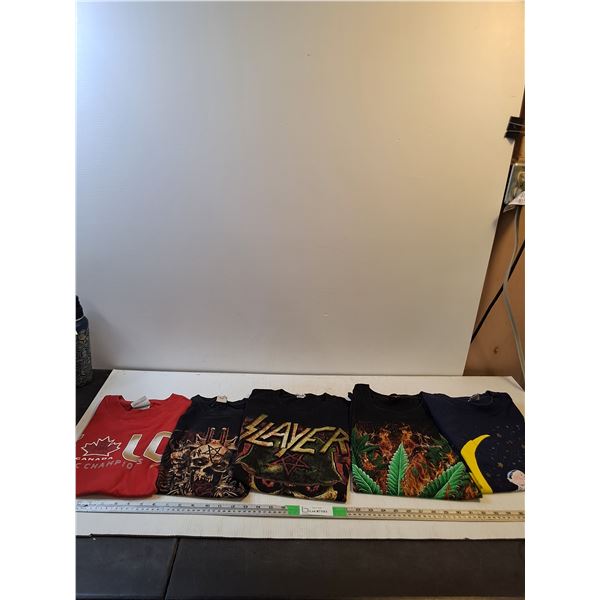 (5) Cotton T-Shirts Size M-XL