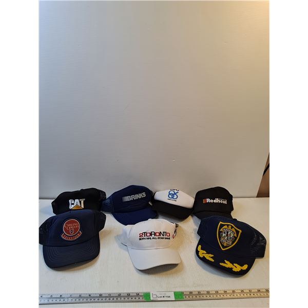 (7) Ball Caps; CAT, Brinks Vancouver Expo, Misc