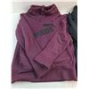 Image 3 : (2) Puma Sweatshirts (Burgundy XS, Black S)