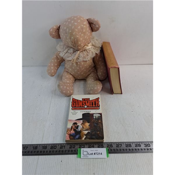 Crafted Teddy Bear, Books (The Gunsmith & Julian)
