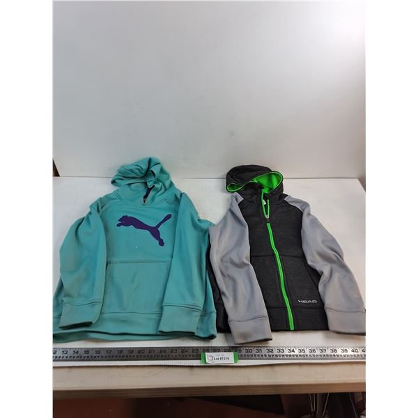 (2) Child's Hoodies (Puma XL, Head M)