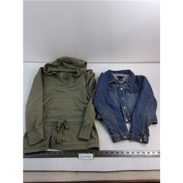 (2) Child's Jackets (Livalittle Size 12, Calvin Klein 6X Girl's Jean Jacket)