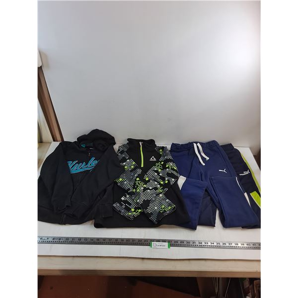 Youth Clothing (2 - Hoodies M & L, 2 - Sport Pants  Size 10)