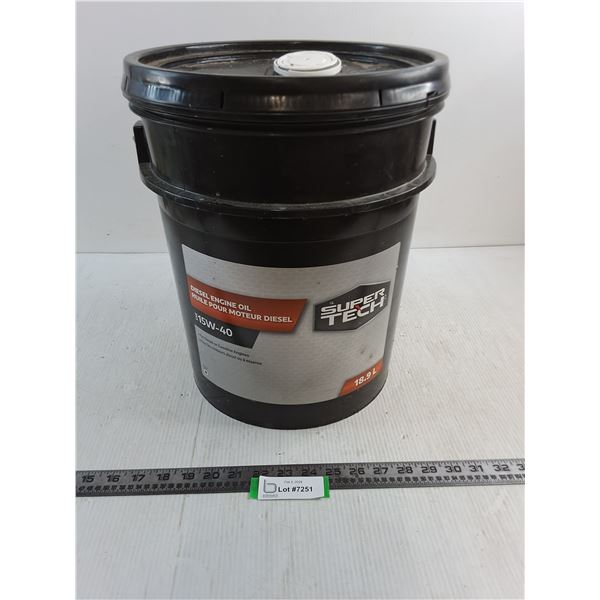 * Sealed Super Tech 18.9Litre 15W-40 Diesel Engine Oil - Cannot Ship