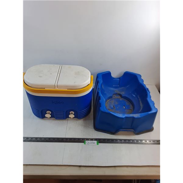 Igloo Dual Compartment Portable Drink Dispenser, Tank-Genie Platform Carrier - PICK UP