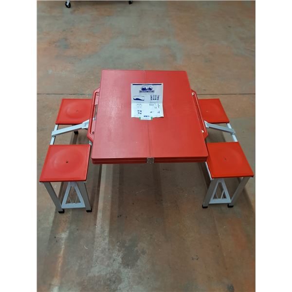 "American Camper" Fold-Up Picnic Table - 26x34" Table, 34" Compact Length - PICK UP ONLY