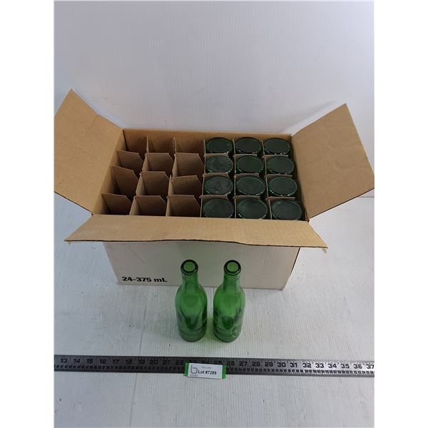 (14) Green Glass Wine Bottles - Pickup Only