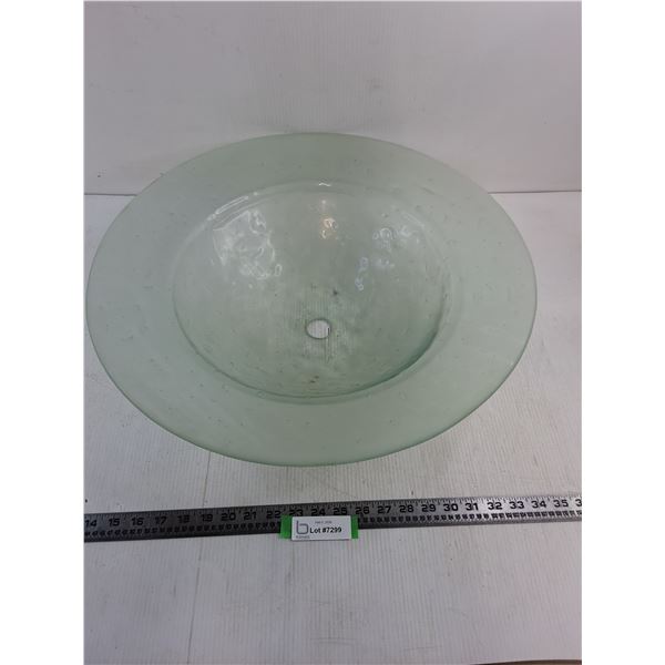 *Large Glass Light Fixture - 21.5" Diameter - Pickup Only