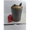 Image 1 : *Vintage Gas Can, New Air Hose - Pickup Only