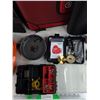 Image 4 : Hard Hat, Survival Kit, Samsung Smartphone - As Is, Fuses, Lighter, Binders, 3M Spray Adhesive, Misc