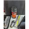 Image 7 : Hard Hat, Survival Kit, Samsung Smartphone - As Is, Fuses, Lighter, Binders, 3M Spray Adhesive, Misc