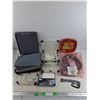 Image 1 : Assorted Fabric, DIU Cable, Hardware Organizers, Math Set, Plastic Plates,  Misc