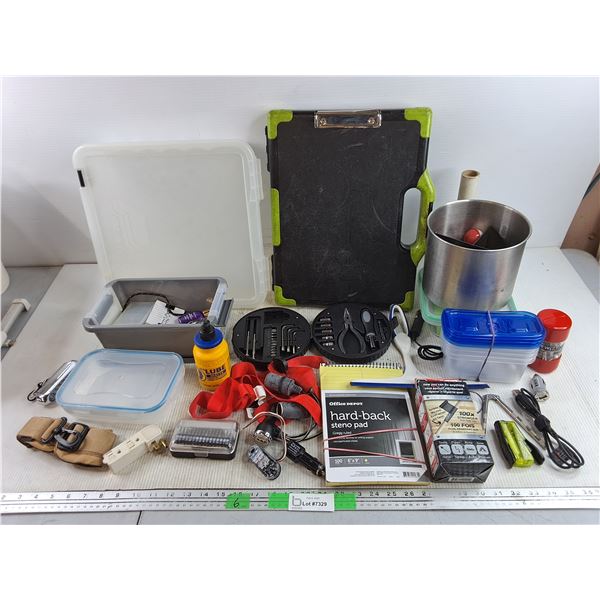 12V Adapters, Precision Tool Kit & Bits, FiberFix Repair Wrap, Plastic Containers, Squeegee, Misc