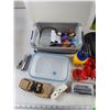 Image 2 : 12V Adapters, Precision Tool Kit & Bits, FiberFix Repair Wrap, Plastic Containers, Squeegee, Misc