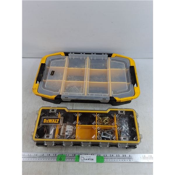 DeWalt & Stanley Hardware Organizers 20" x 11" x 3", 16" x 6" x 2", Assorted Hardware
