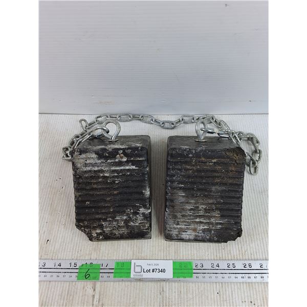 Rubber Wheel Chocks (Pair)