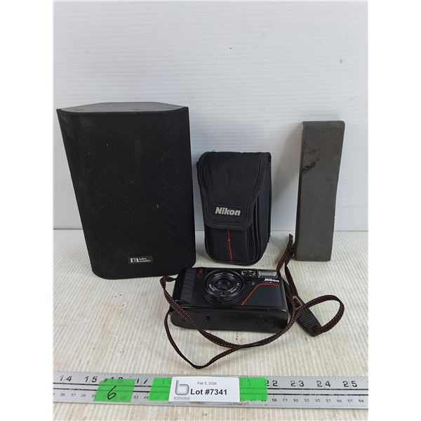 Nolyn Acoustics Speaker, Nikon One Touch Film Camera - As Is, Sharpening Stone