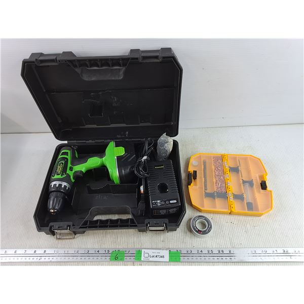 Kawasaki 19.2V Cordless Drill - Powers On, As Is, Robin Core Solder, DeWalt Riveting Kit