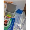 Image 8 : Plastic Containers, Magazines, Zip Bags, BBQ Lighter, Notepads, Pocket Knife, HMDI Cable, Misc