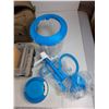 Image 10 : Micro Finer Cloths, Tupperware Food Processor, Hardware Organizer, Metal Tool Box, Misc