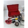 Image 2 : Micro Finer Cloths, Tupperware Food Processor, Hardware Organizer, Metal Tool Box, Misc
