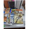 Image 5 : Plastic Container, Binder, Notebooks, Assorted Magazines - OffGrid, Hustler, Survival Guide