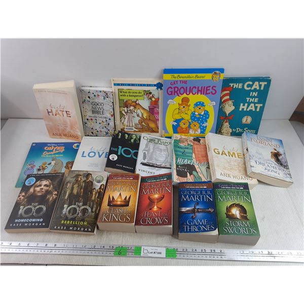 Assorted Books - Game of Thrones, Dr. Seuss, Mercer Meyer, Good News Bible