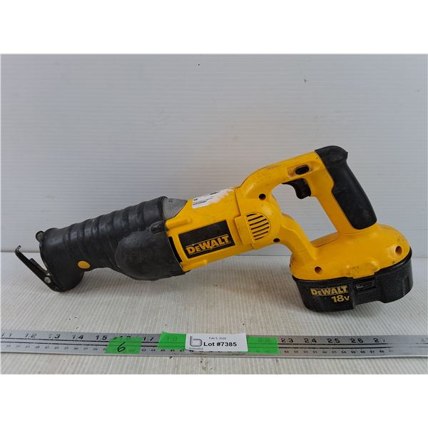 DeWalt 18V Cordless Reciprocating Saw - As Is