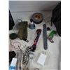 Image 6 : Case It Binder, Jumping Cables, Jobmate Tool Bag 12" x 8" x 8", 8" Bar Clamp, Misc