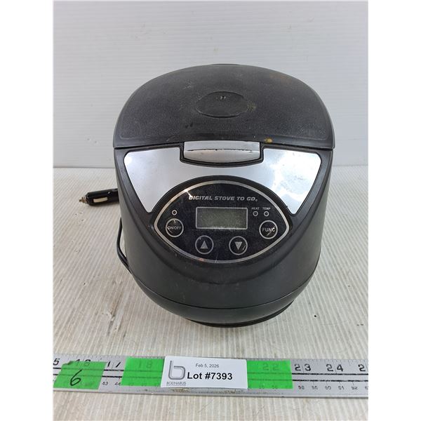 Digital Stove to Go 12V Cooker - As Is, Not Able to Test it - PICK UP
