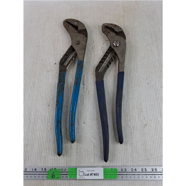 (2) Pipe Wrenches - Chan NEL Lock, Westward