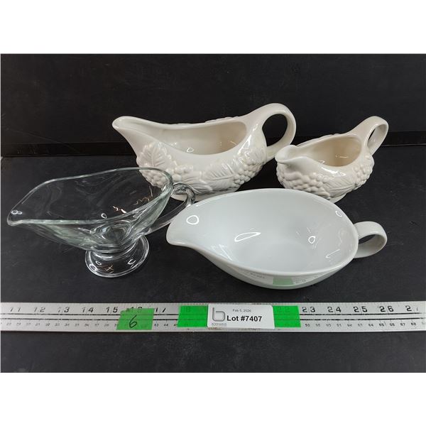 Ceramic & Glass Gravy Boats