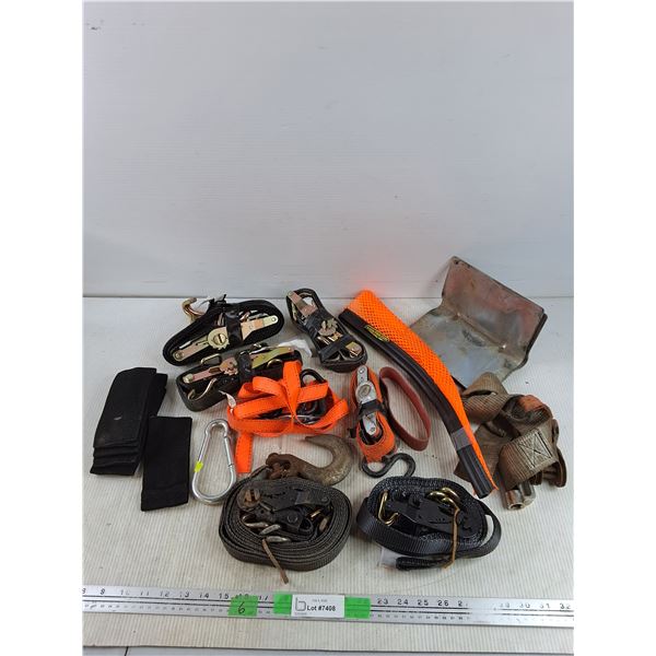 Ratchet Straps, Carabiner, Chain Hook, Misc