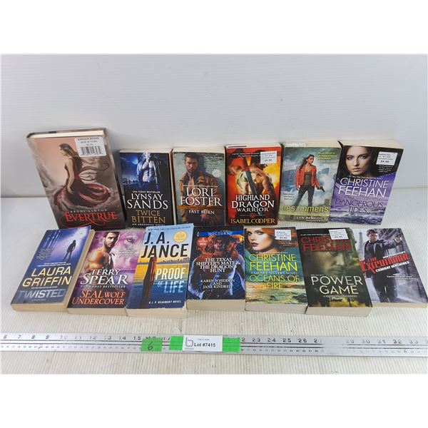 Assorted Books - Lyndsay Sands, Christine Feehan, Laura Griffin, Brodi Ashton