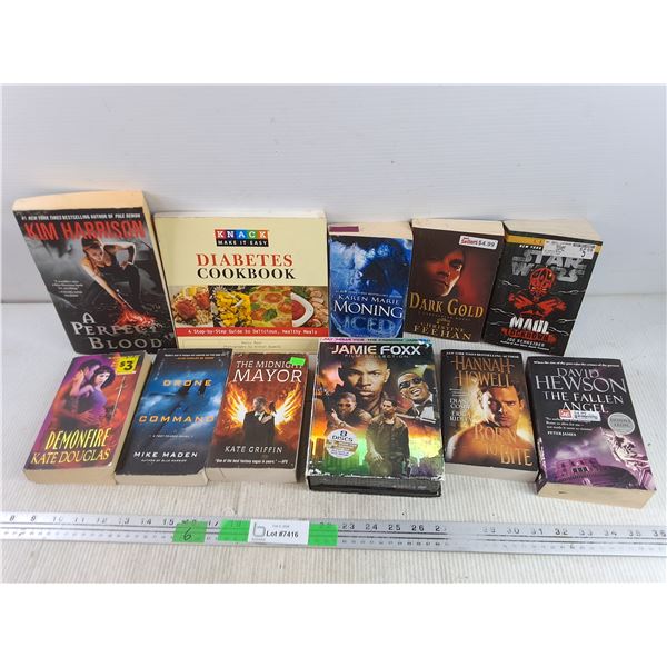 The Jamie Foxx DVD Collection, Books - Kim Harrison, Diabetes Cookbook, Mike Maden