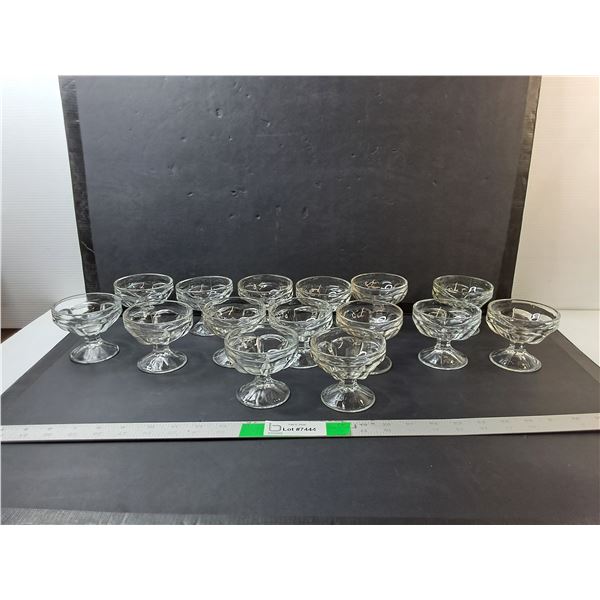 (15) Glass Dessert Dishes